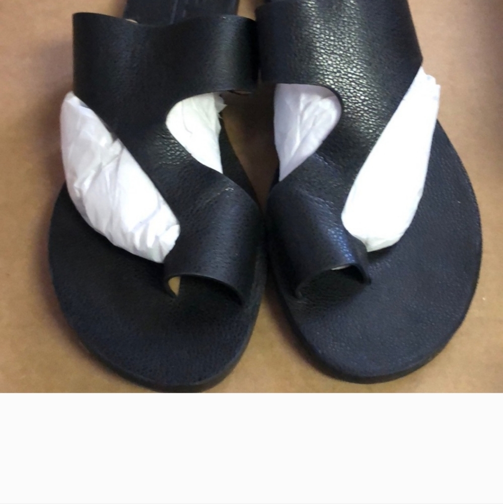 Antonio Melani black flat slippers 8.5 - Picture 2 of 10